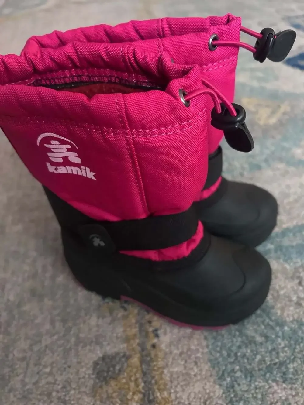 Kamik Rocket Waterproof Insulated Kids Snow Boots Pink